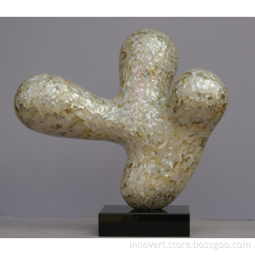 modern abstract shell statue art